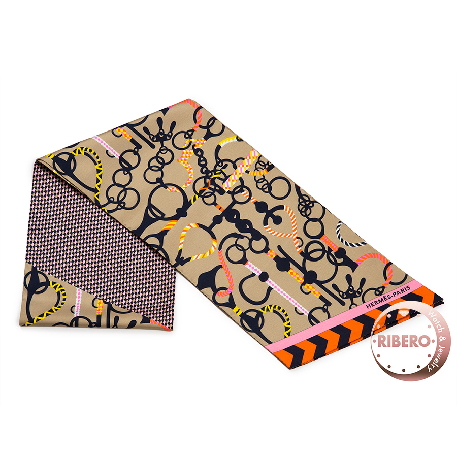 エルメス マキシツイリーカット Mors Et Tresses Maxi Twilly Cut モール・エ・トレス 093267S 04 ツイリー スカーフ