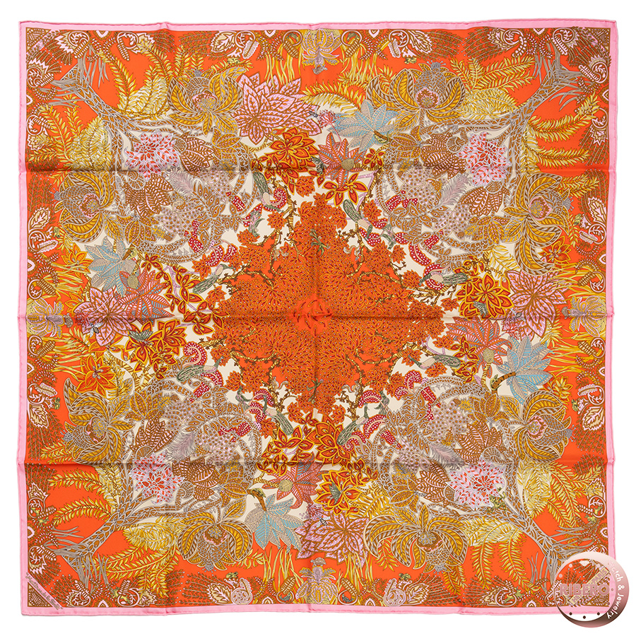 エルメス カレ90 Maitres de la Foret 森を司るもの 002968S スカーフ