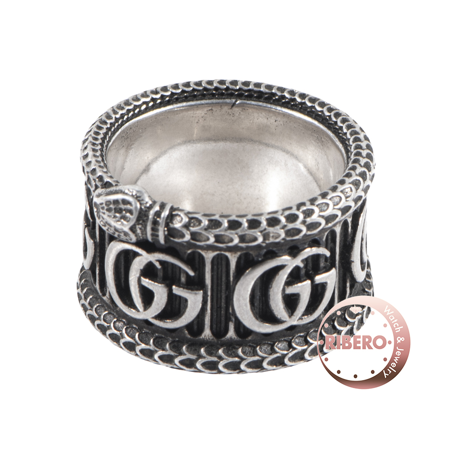グッチ ダブルG シルバー スネーク リング・指輪