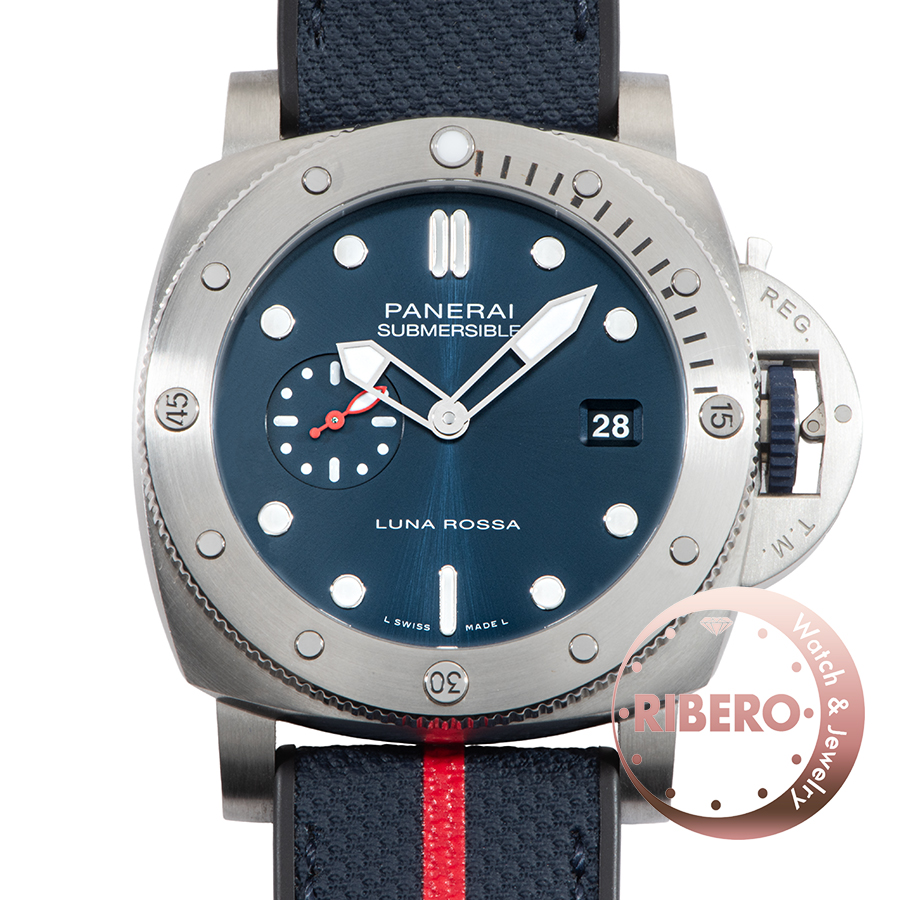 オフィチーネパネライ サブマーシブル クアランタ クアトロ ルナ ロッサ PAM01391