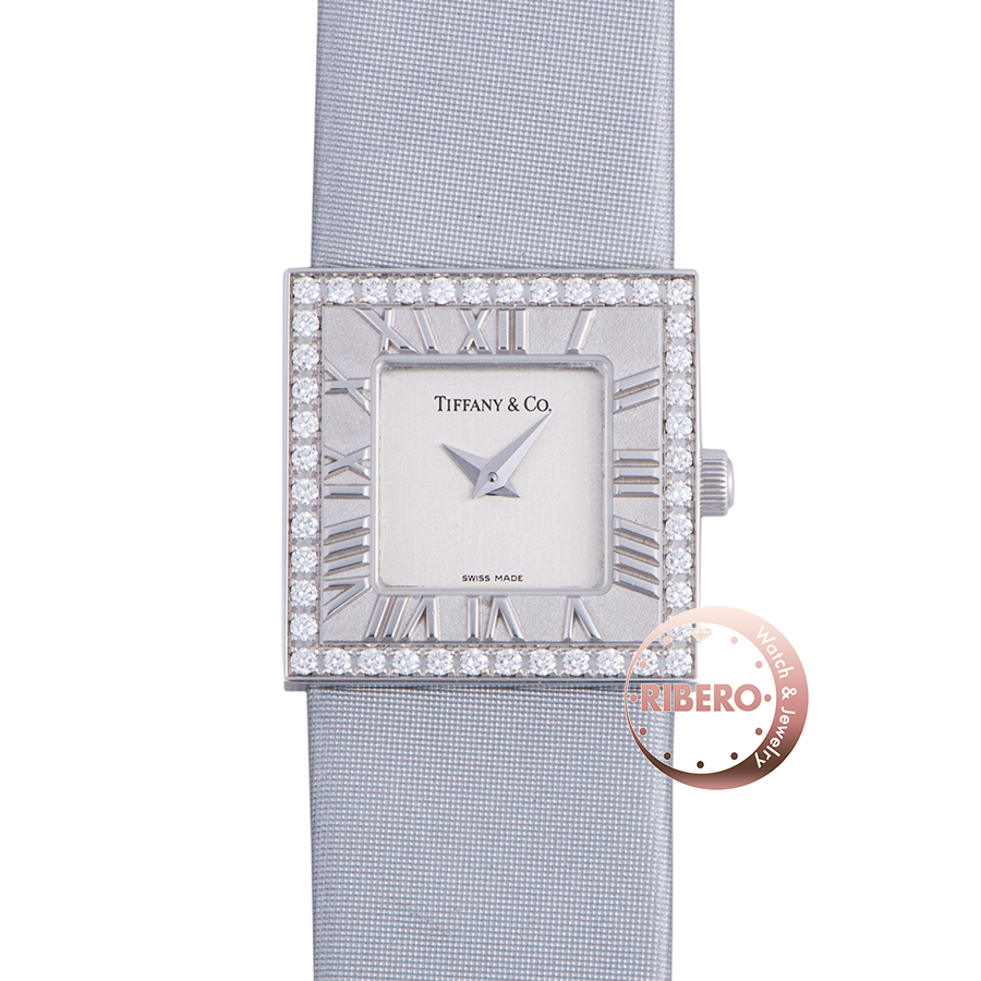 ティファニー アトラス スクエア ベゼルD K18WG