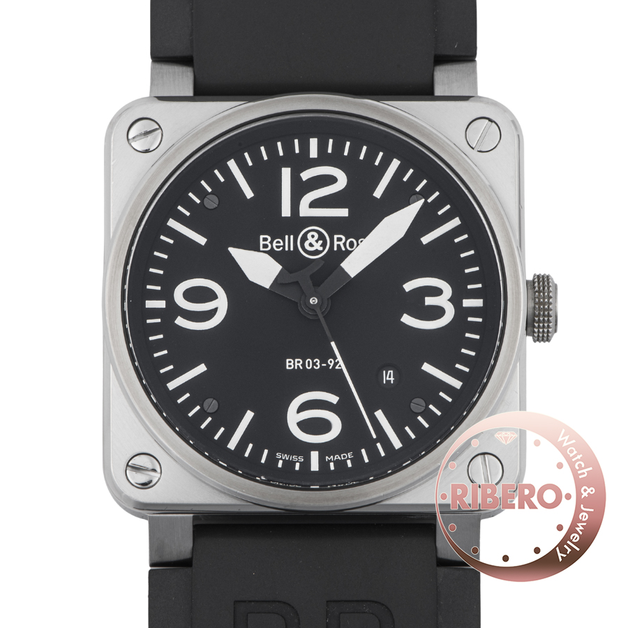 ベル＆ロス アヴィエーション BR03-92 STEEL BR0392-BLC-SR