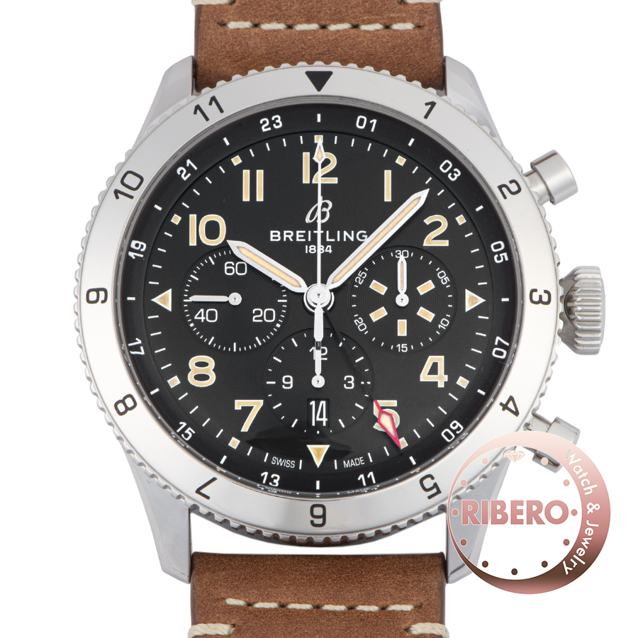 ブライトリング スーパー アヴィ B04 クロノグラフ GMT 46 P-51 マスタング AB04453A1B1X1