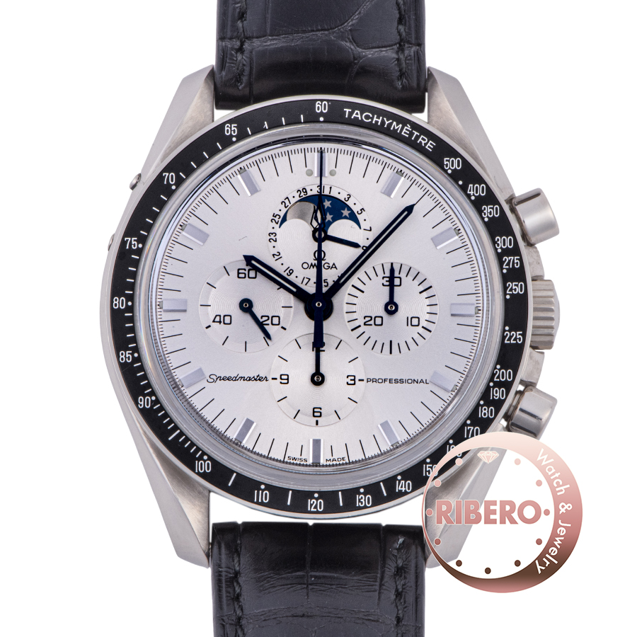 オメガ スピードマスター ムーンフェイズ 3689.30 K18WG