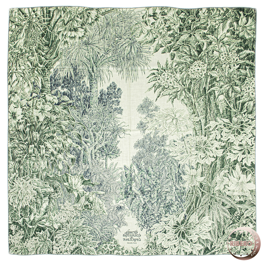 エルメス カレジェアン All'Orto Botanico di Palermo パレルモの植物園にて 244121S 05 スカーフ カレ140 ショール ストール 2024AW