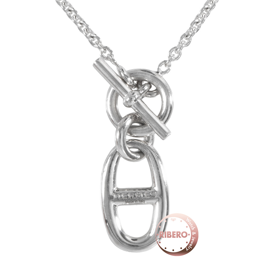 エルメス Chane d'ancre シェーヌダンクル アミュレット ペンダント ネックレス