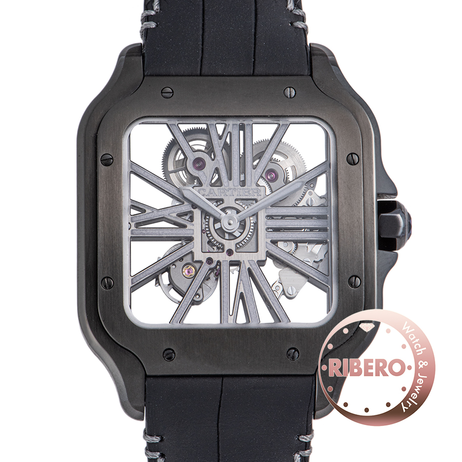 カルティエ サントス ドゥ カルティエ LM WHSA0009 スケルトン