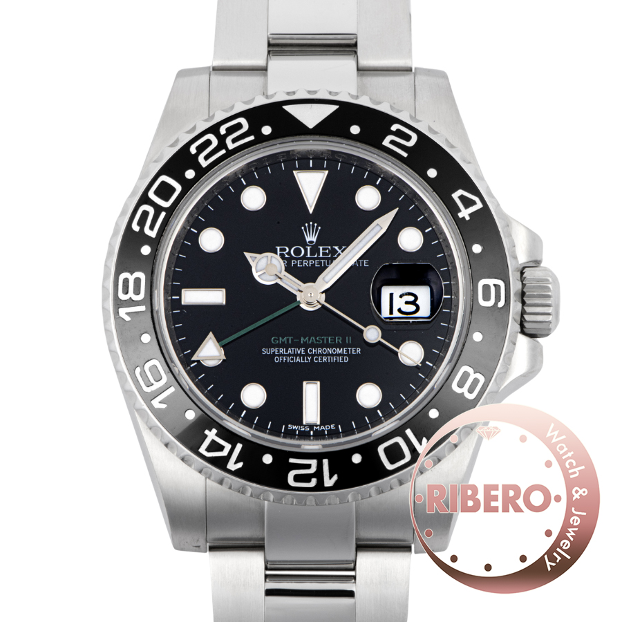 ロレックス GMTマスター2 116710LN V番 スティックダイヤル