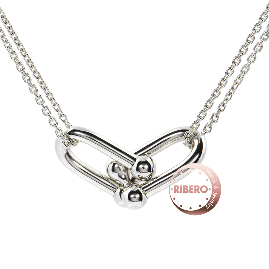 ティファニー ハードウェア ラージ ダブル リンク ペンダント ネックレス