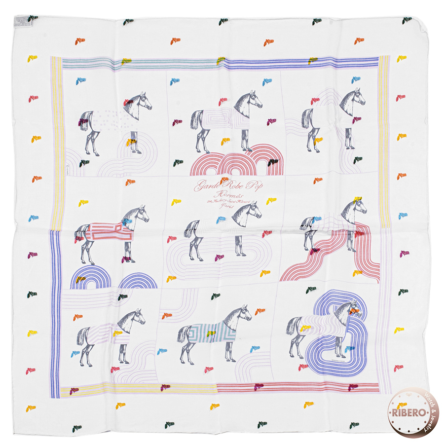 エルメス カレ80 Garde Robe Pop ガルド ローブ ポップ 033896S 01 スカーフ