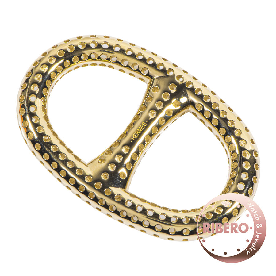 エルメス Chaine d'Ancre Perforee scarf ring シェーヌダンクル ペルフォ スカーフリング パンチング スカーフリング