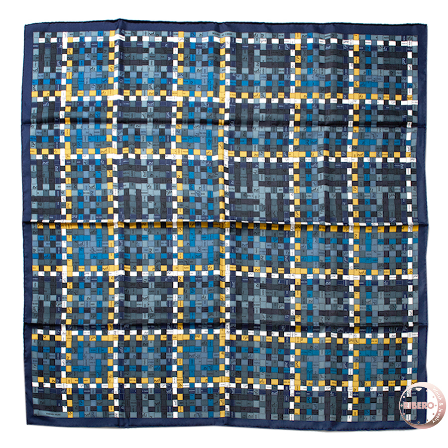 エルメス カレ90 Bolduc au Carre ボルデュックチェック 002408S 28 スカーフ