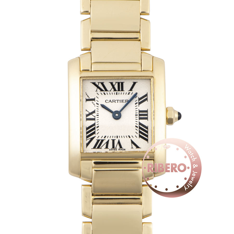 カルティエ タンクフランセーズSM W50002N2 K18YG
