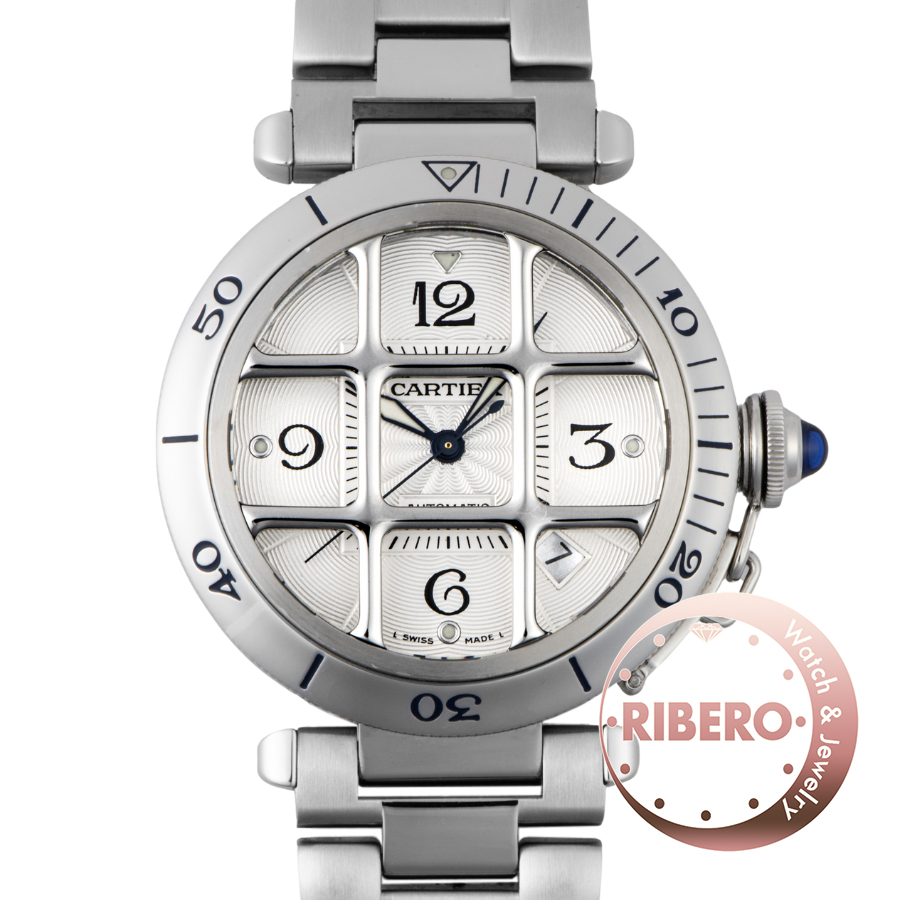 カルティエ パシャグリッド38ｍｍ W31040H3