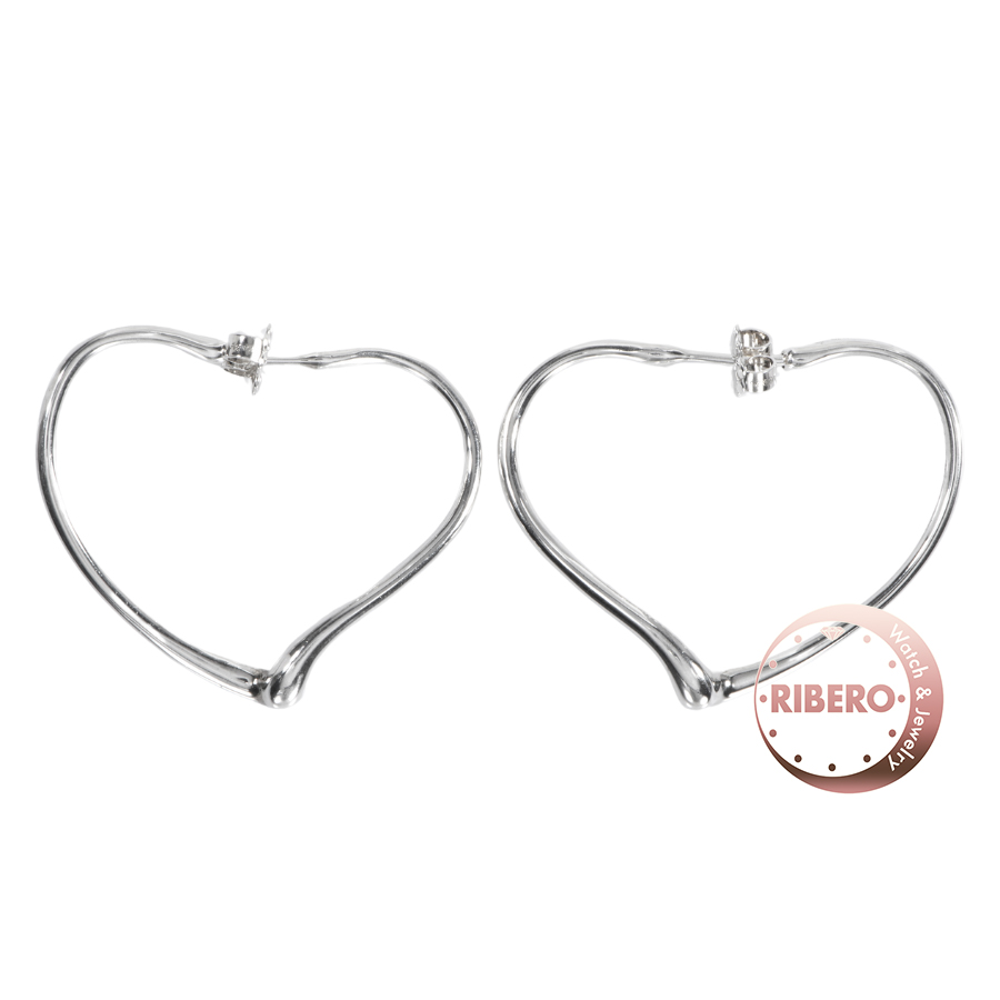 ティファニー エルサペレッティ オープン ハート フープ  ピアス イヤリング スモール