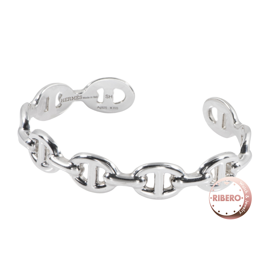 エルメス Chaine d'Ancre Enchainee シェーヌダンクル アンシェネMM バングル ブレスレット