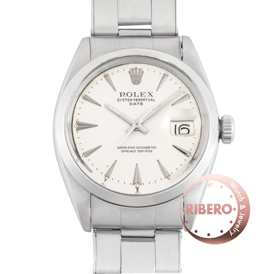 ロレックス パーペチュアルデイト 1500 1961年製  クサビインデックス リベットブレス