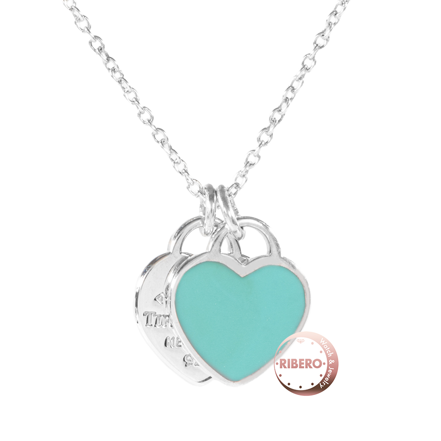 ティファニー リターン トゥ ティファニー ブルー ダブル ハートタグ ペンダント ミニ ネックレス