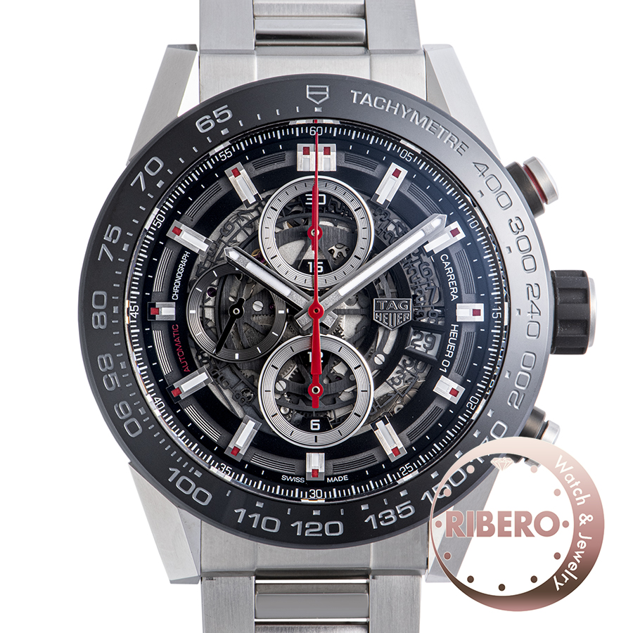 タグホイヤー カレラ キャリバー ホイヤー01 クロノグラフ CAR2A1Z-0