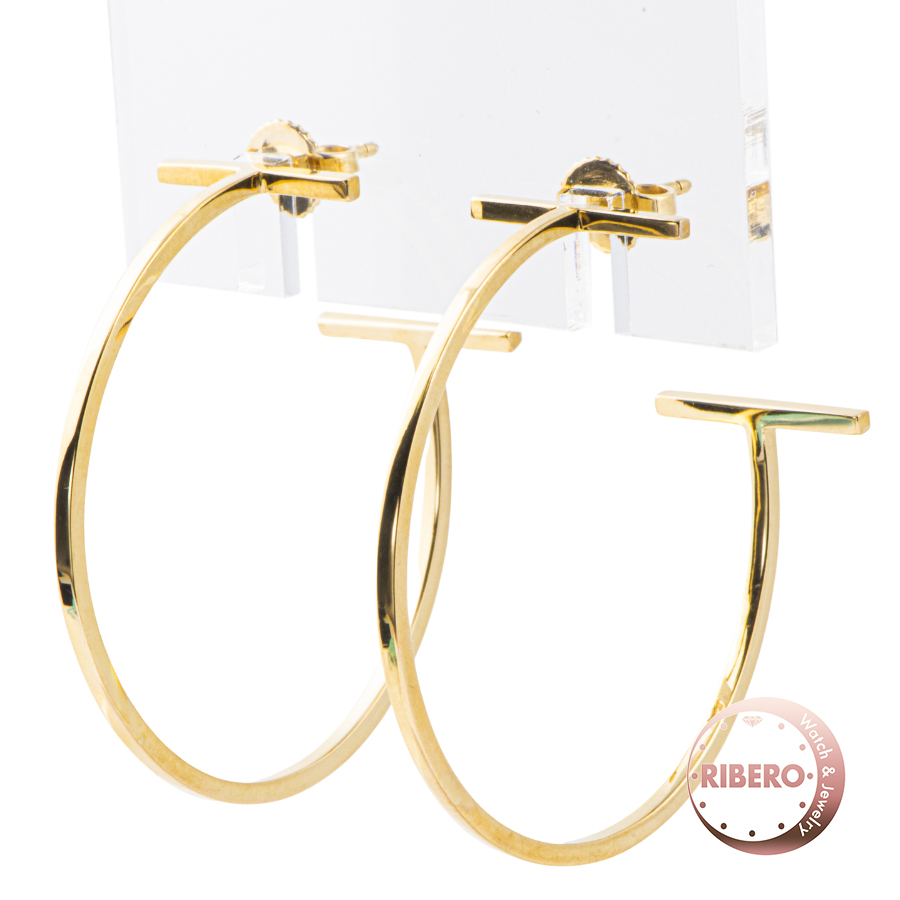 ティファニー T ワイヤーフープ ピアス