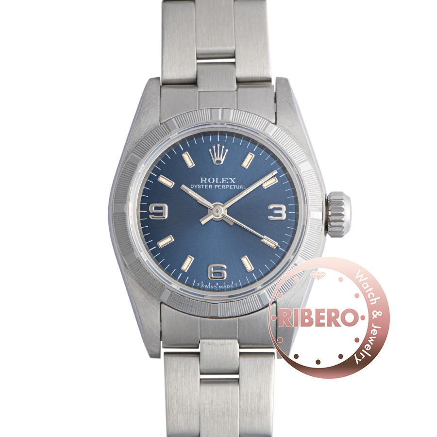 ロレックス オイスターパーペチュアル 67230 W番 エンジンターンドゼベル