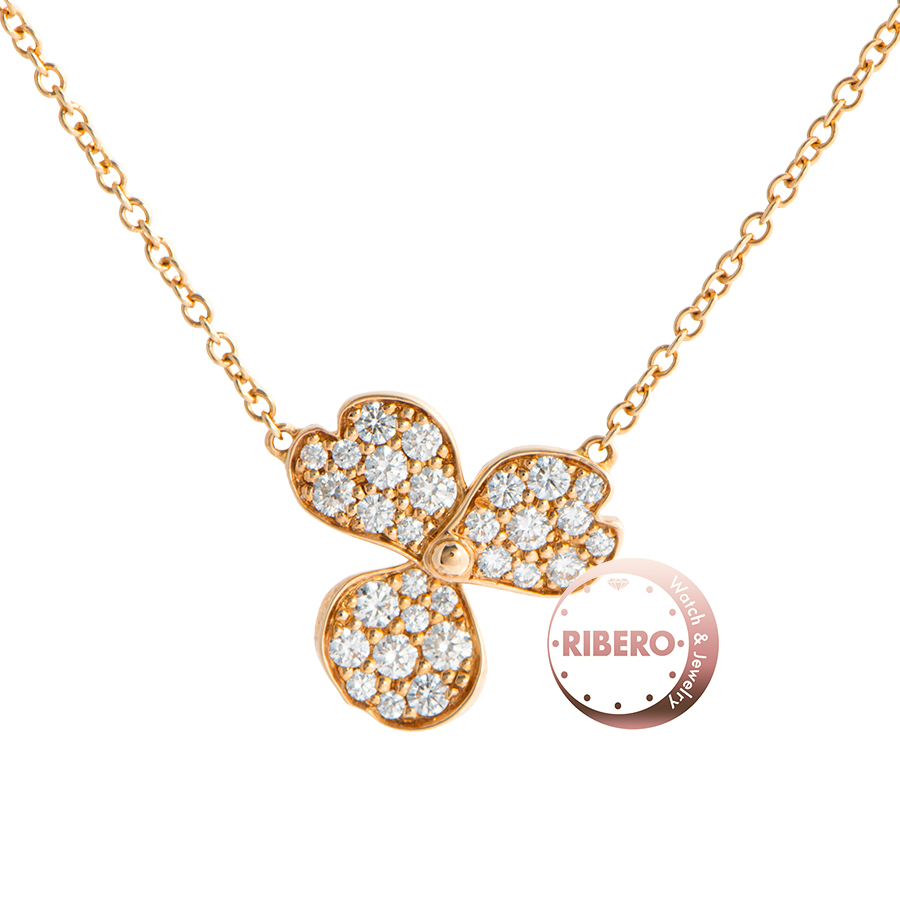 ティファニー ペーパーフラワー ダイヤモンド ネックレス ペンダント