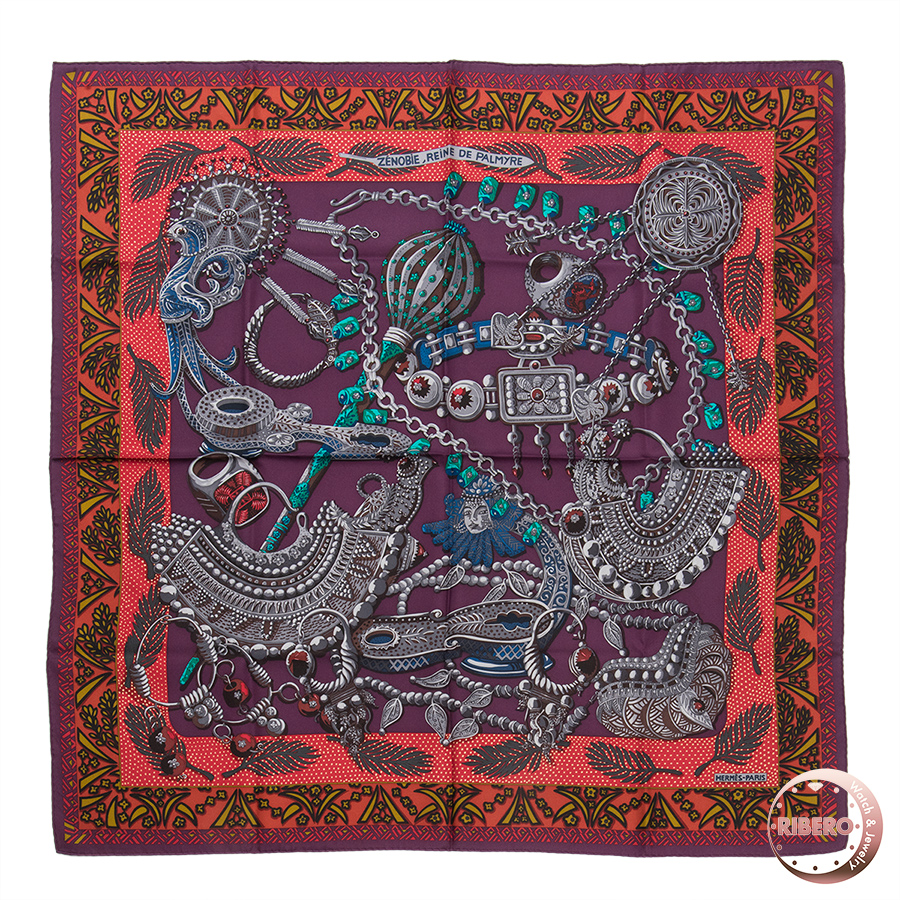 エルメス カレ90　Zenobie Reine de Palmyre パルミラの女王ゼノビア 002796S 15 スカーフ 2015AW