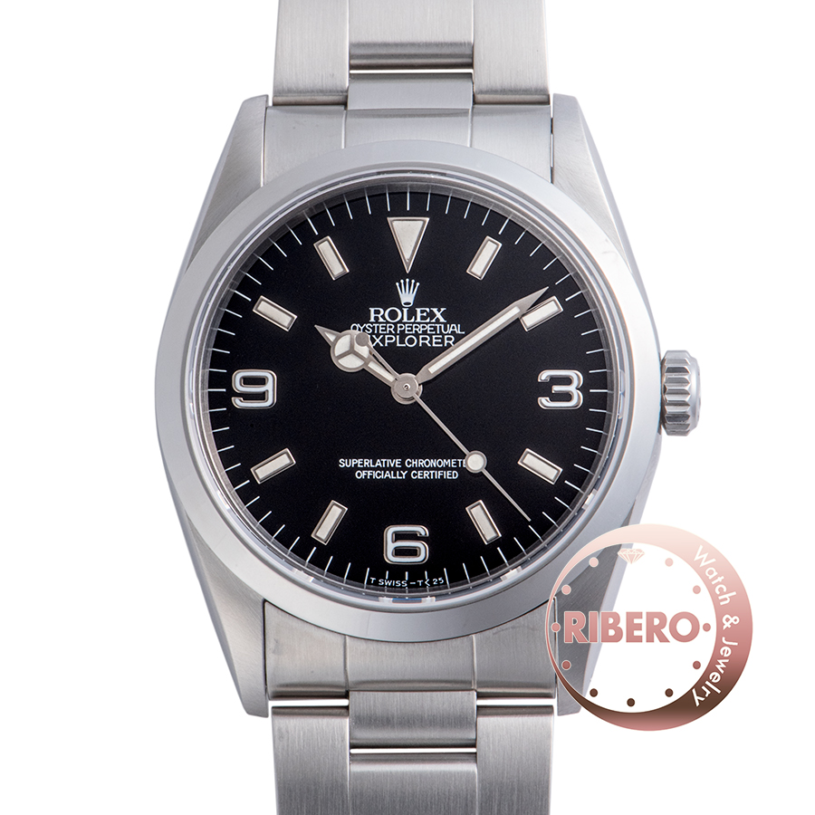 ロレックス エクスプローラー1 14270 X番 トリチウム シングルブレス