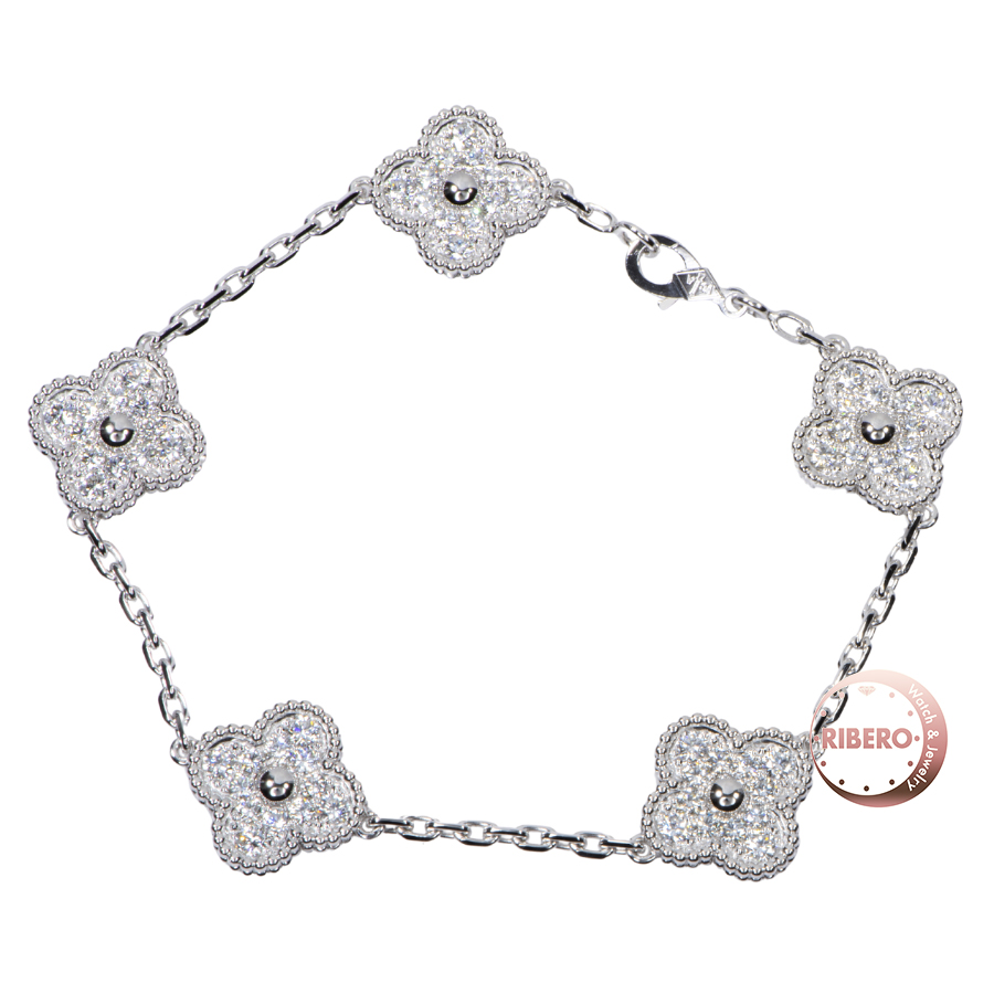 ヴァンクリーフ＆アーペル ヴィンテージ アルハンブラ ブレスレット 5モチーフ VCARA41500 ブレスレット