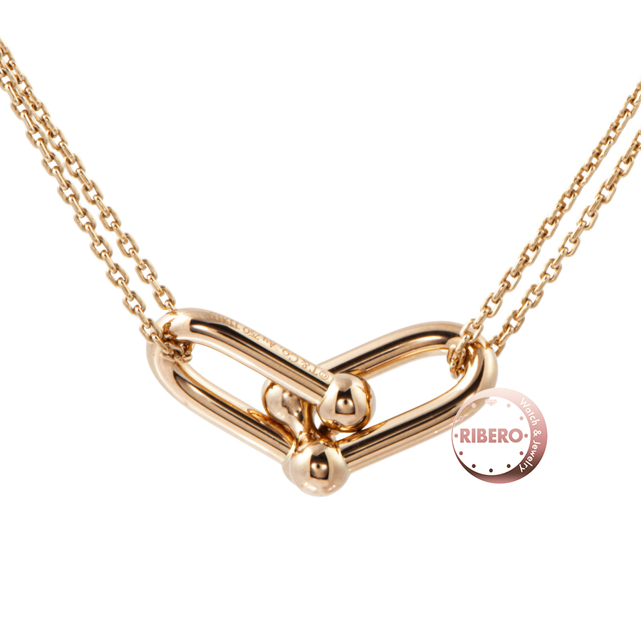 ティファニー ハードウェア ラージ ダブル リンク ペンダント ネックレス