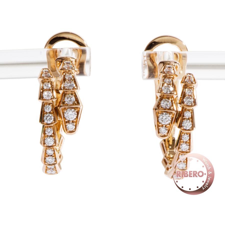 ブルガリ セルペンティ ヴァイパー イヤリング 358361 ピアス ピアス