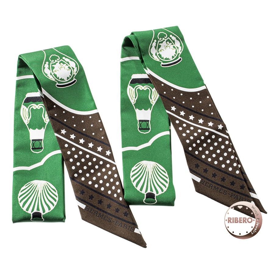 エルメス Les Flacons Bandana 香水瓶 063157S 04 ツイリー 2本セット　スカーフ