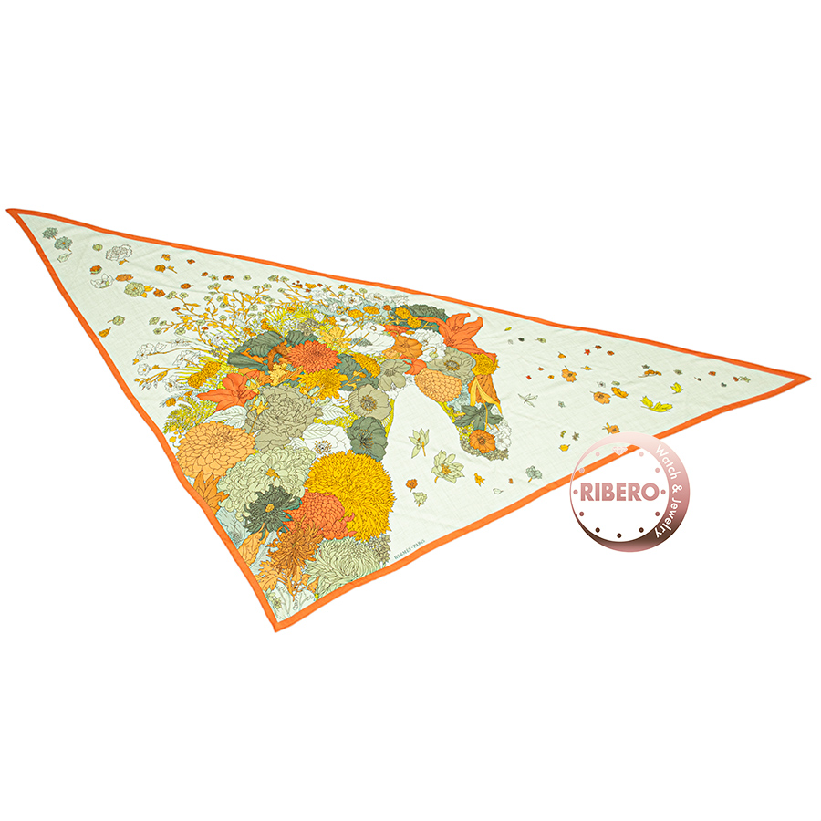 エルメス トライアングル Robe Legere ローブ レジェール 363936S 13 スカーフ