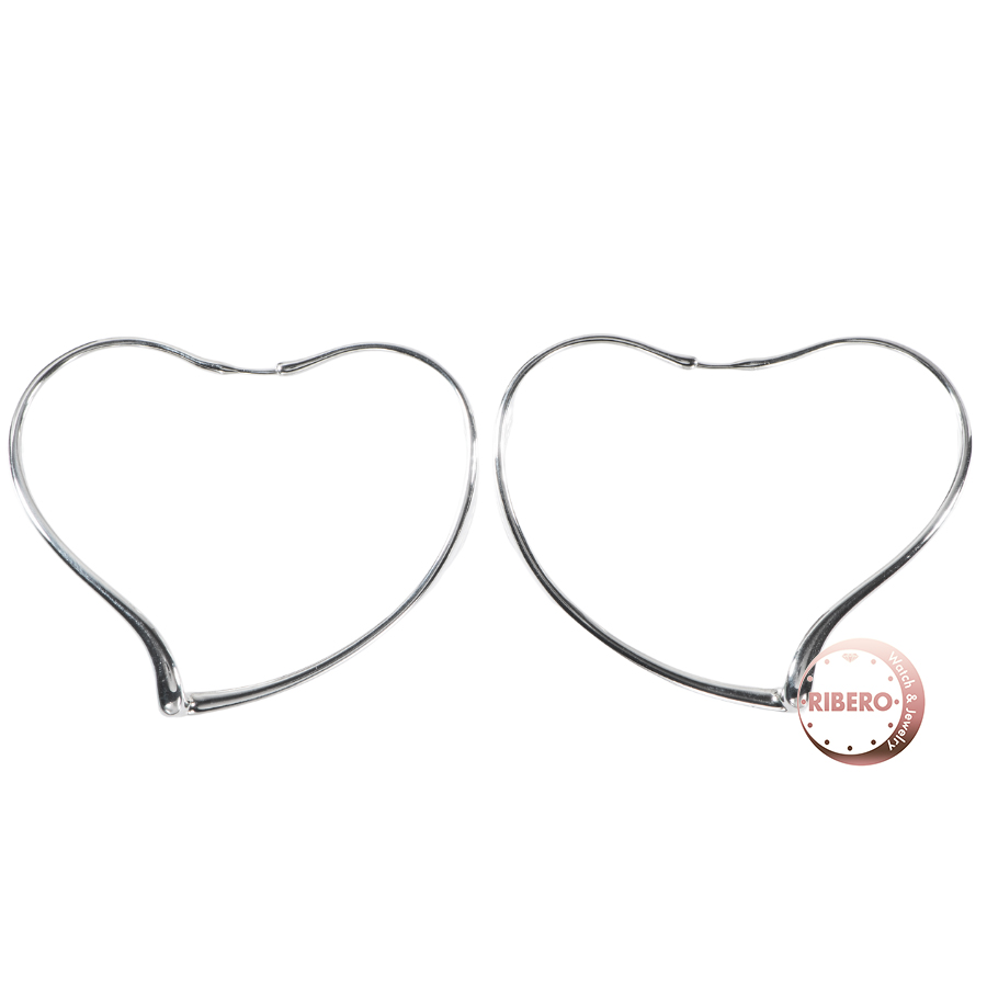 ティファニー エルサペレッティ オープン ハート フープ  ピアス イヤリング ラージ