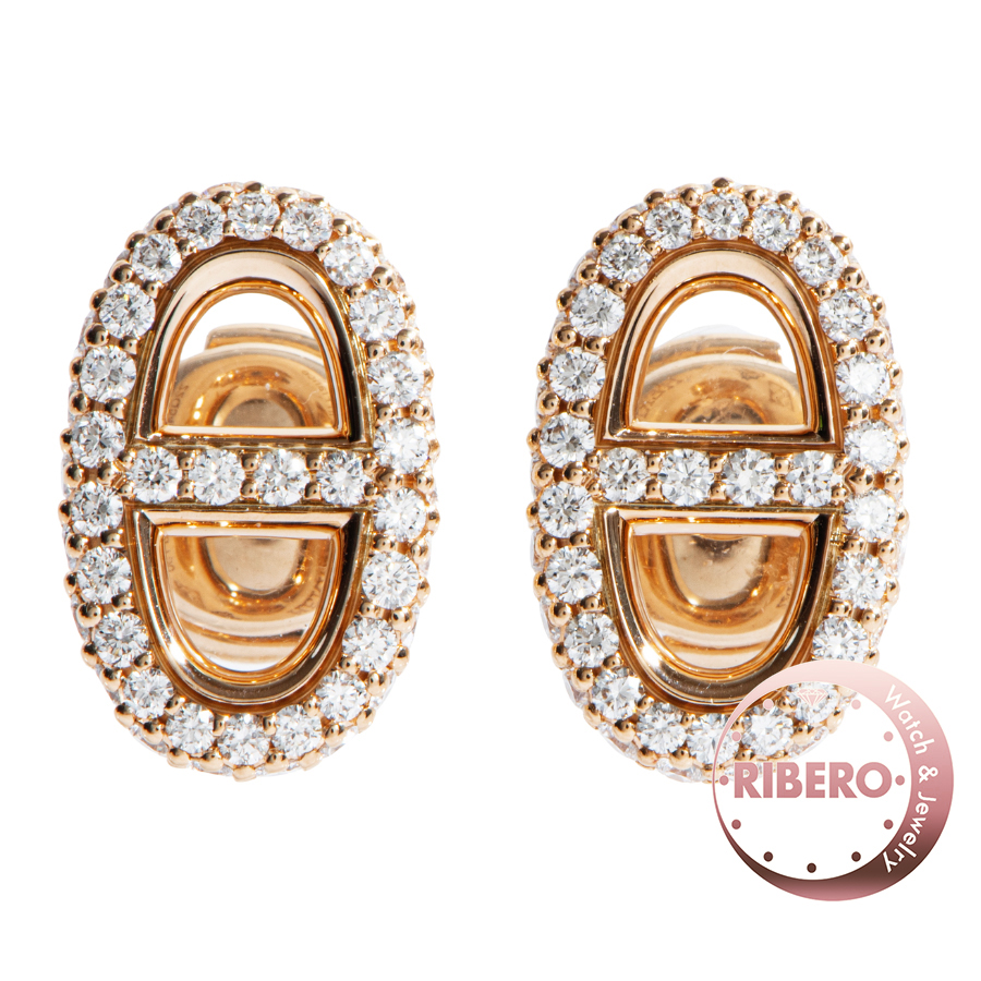 エルメス Farandole ファランドール   H221516B 00 ピアス シェーヌダンクル