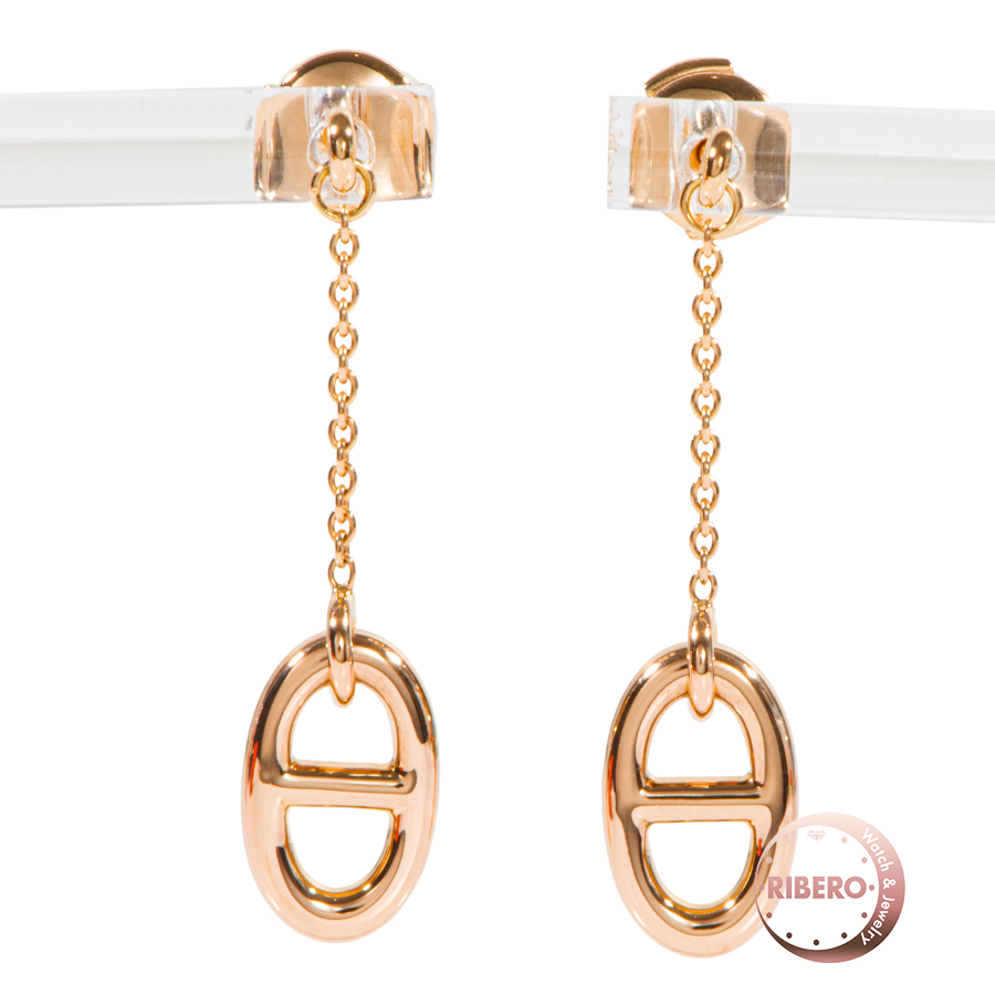 エルメス シェーヌダンクル ファランドール ピアス イヤリング