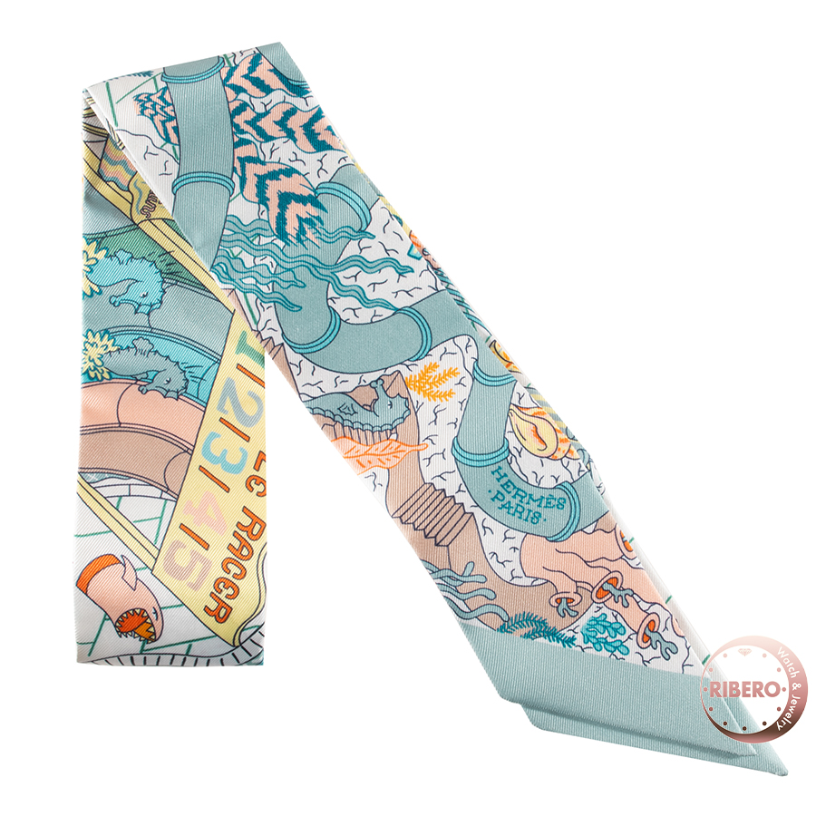 エルメス Splash Park スプラッシュパーク 063806S 01 ツイリー スカーフ 