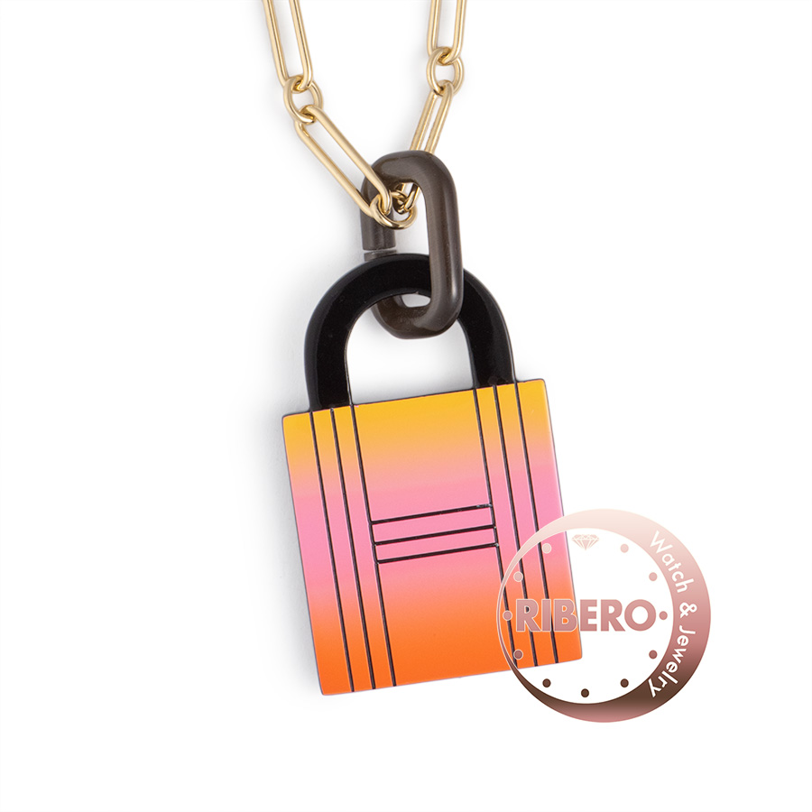 エルメス アミュレットGM フュージョン パドロック ネックレス ペンダント