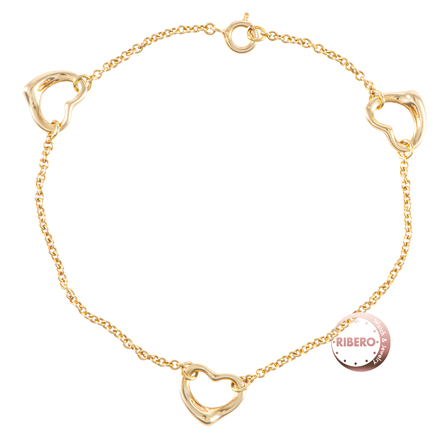 ティファニー オープン ハート ブレスレット