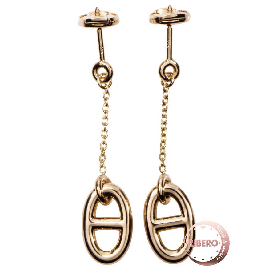 エルメス シェーヌダンクル ファランドール ピアス イヤリング