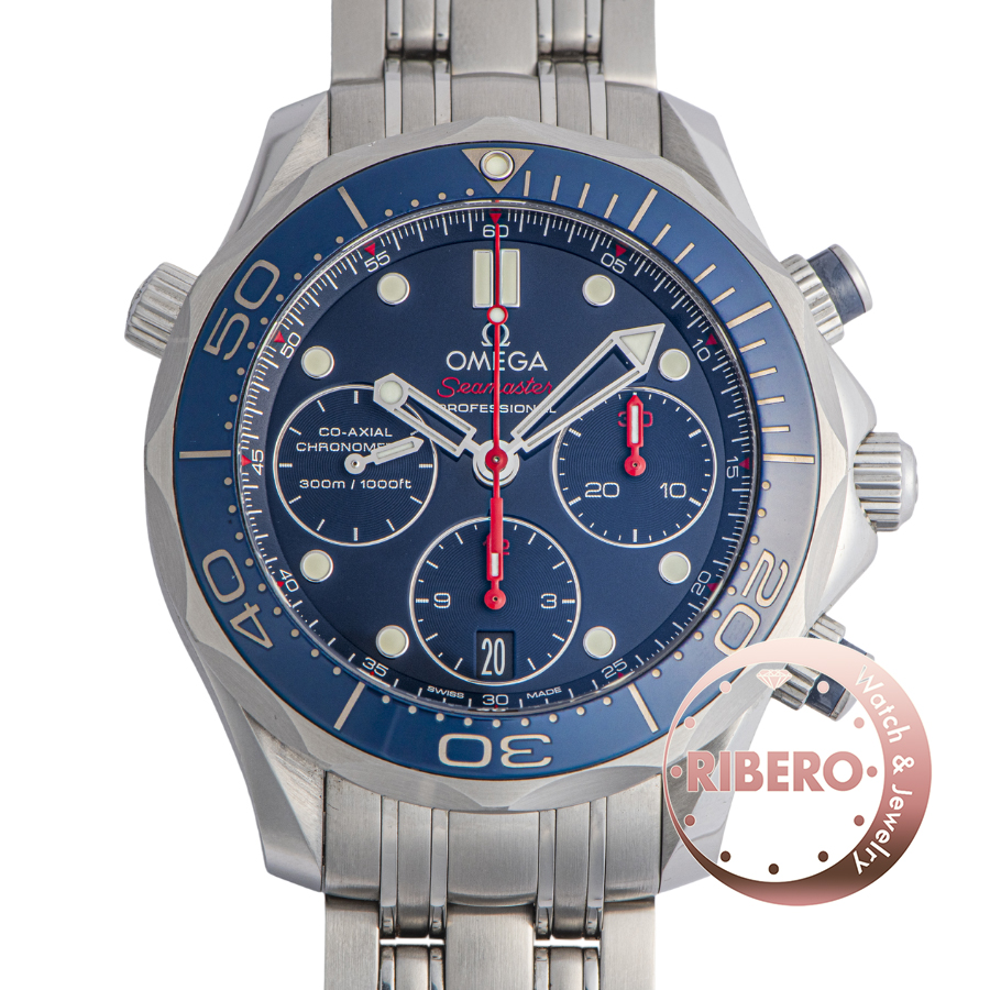オメガ シーマスターダイバー 300M コーアクシャル クロノ 212.30.42.50.03.001