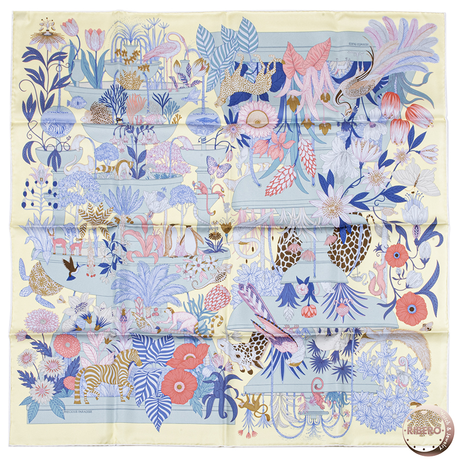 エルメス カレ90 Precious Paradise プレシャス パラダイス 004094S 08 スカーフ