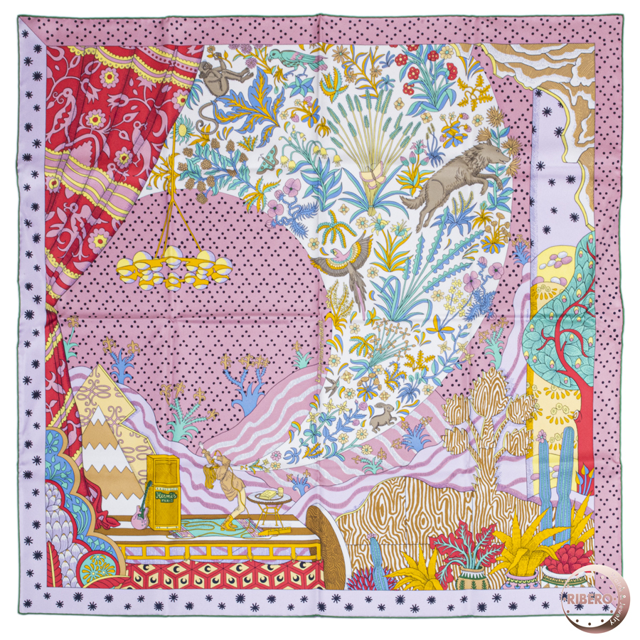 エルメス カレ90 Le Premier Chant 始まりの歌 003799S 03 スカーフ 2022SS