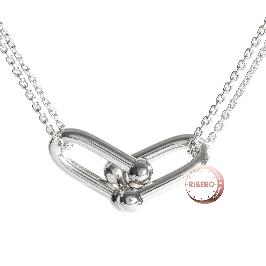 ティファニー ハードウェア ラージ ダブル リンク ペンダント ネックレス