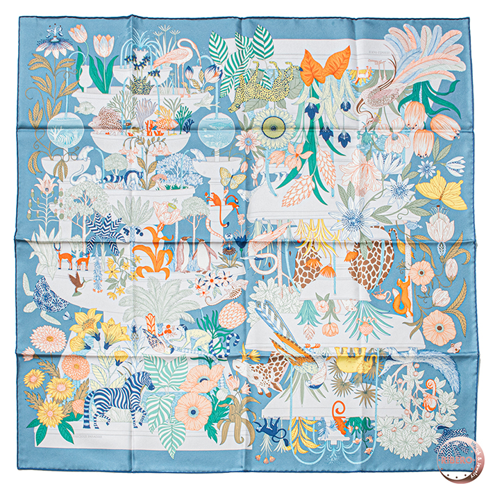エルメス カレ90 Precious Paradise プレシャス パラダイス 004094A 07 スカーフ