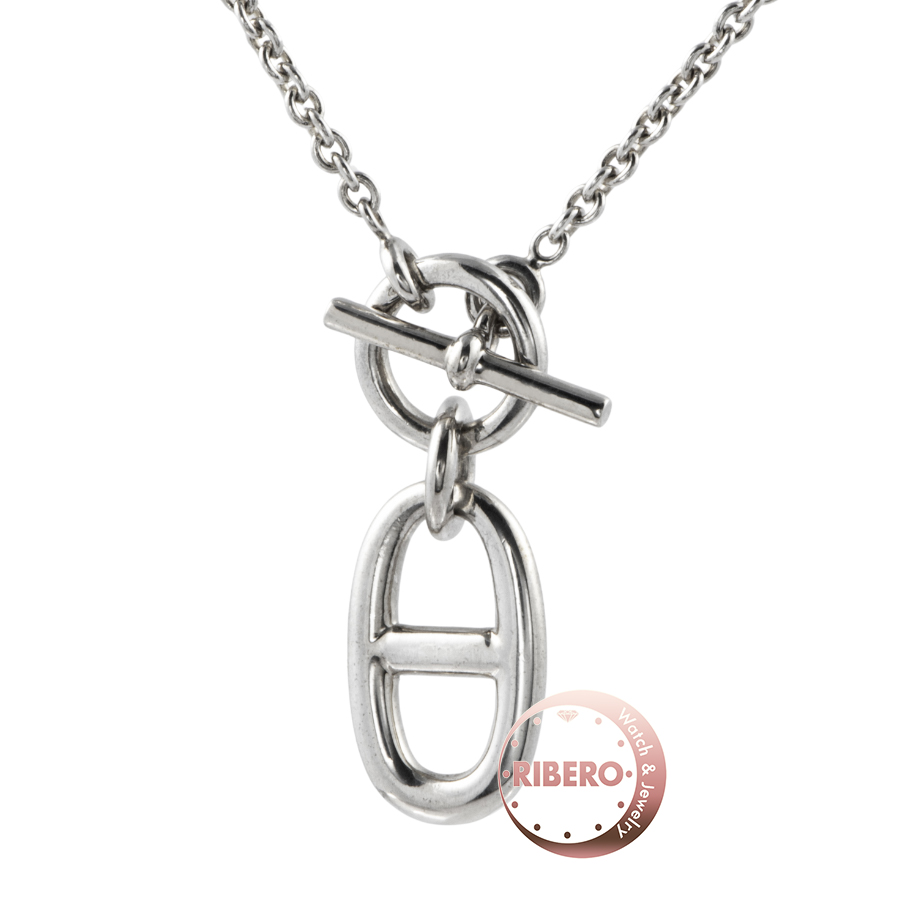 エルメス Chane d'ancre シェーヌダンクル アミュレット ペンダント ネックレス