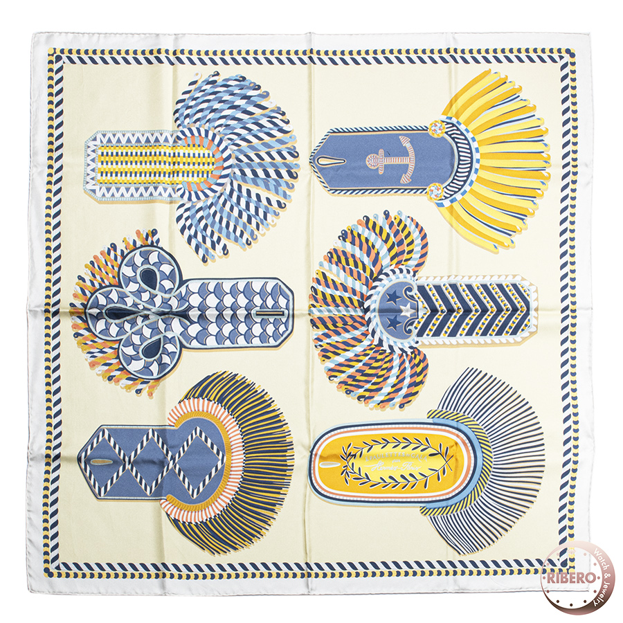 エルメス カレ90 Carre 90 Double Face Epaulettes de Gala 式典肩章 903983S 02 スカーフ