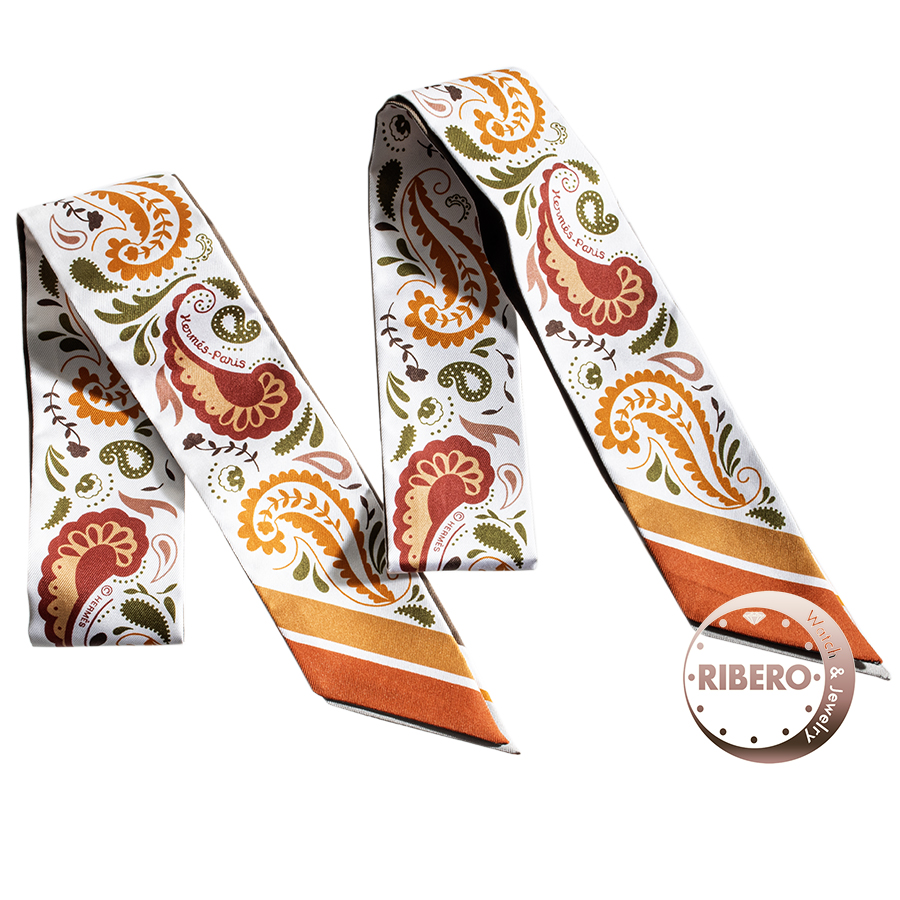 エルメス Guepards Bandana チーター バンダナ 2本セット 064179S 03 ツイリー スカーフ 2024AW