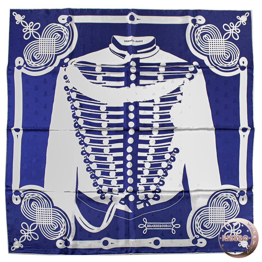 エルメス カレ90 Brandebourgs Tattoo ブランデンブルグ飾り タトゥー 173151S 12 スカーフ 2017AW