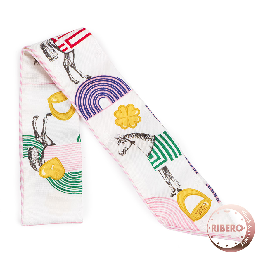 エルメス Garde Robe Pop Charms ガルドローブポップ 063896S 06 ツイリー スカーフ　2022SS